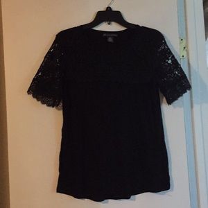 Black lace top